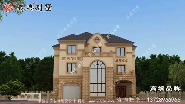 乡村193平方米三层自建欧式房屋别墅