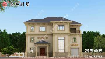 农村欧式简约自建三层别墅