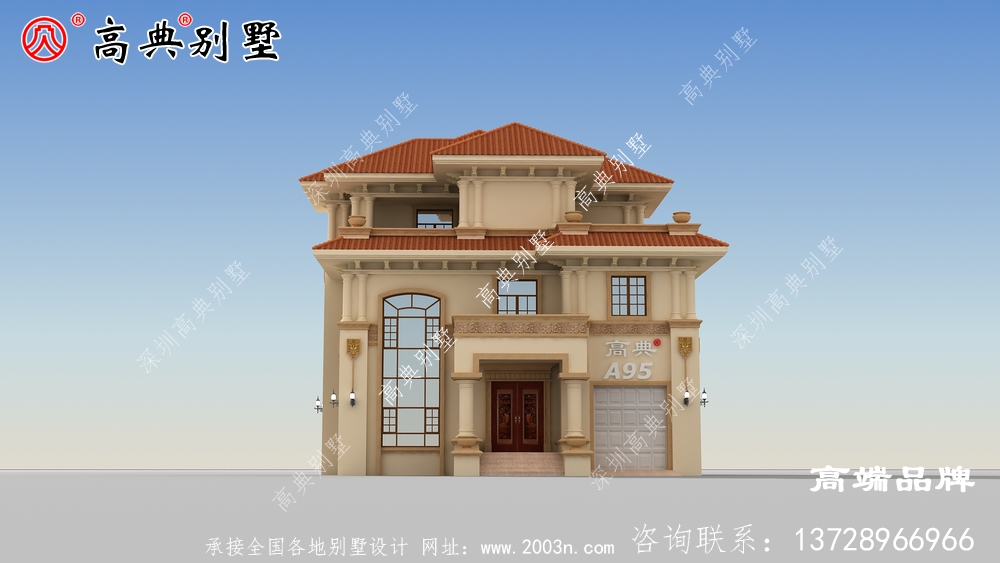 新农村简欧三层别墅住宅