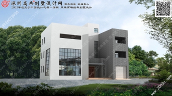 双拼别墅外观效果图