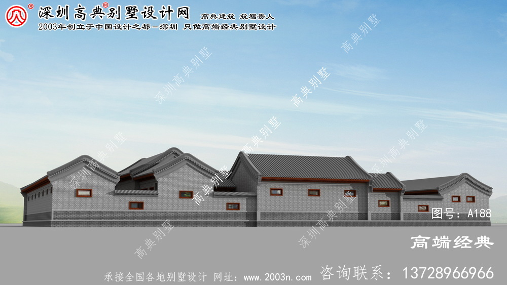 北塘区引人注目的传统北京四合院院子别墅