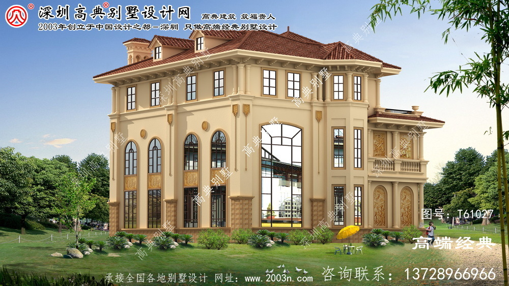 化德县三层别墅平面设计图纸