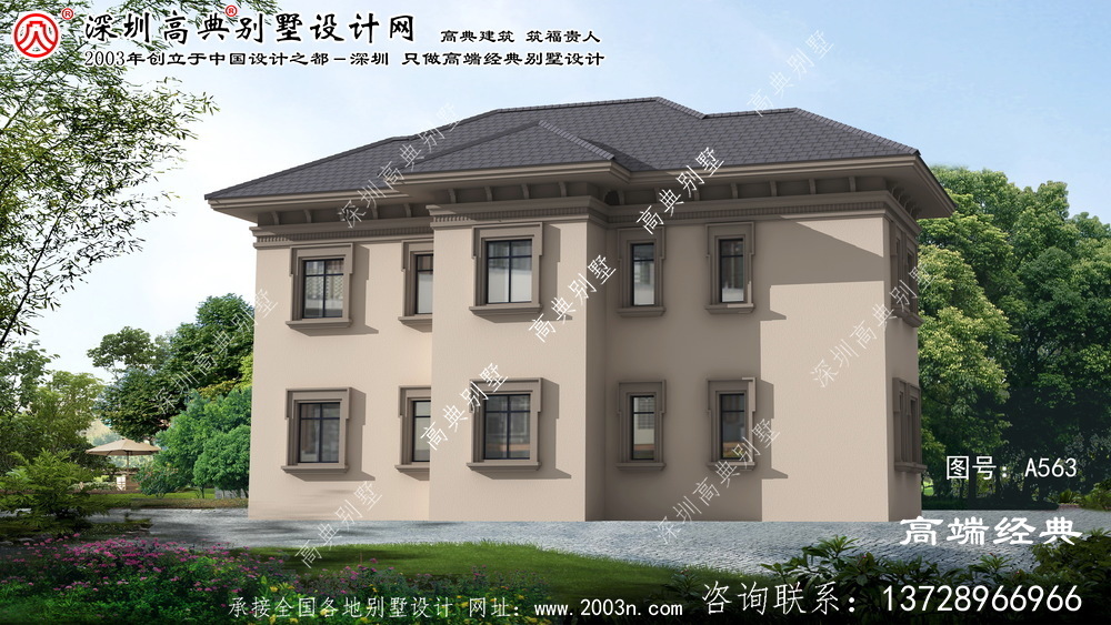 东风区二层欧式别墅效果图大全