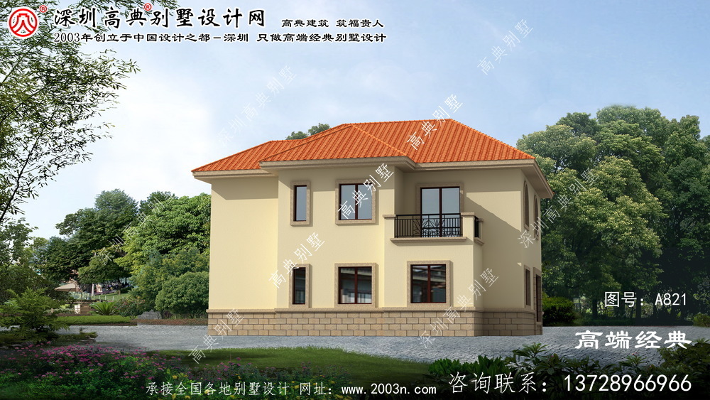 南乐县二层别墅房屋设计图