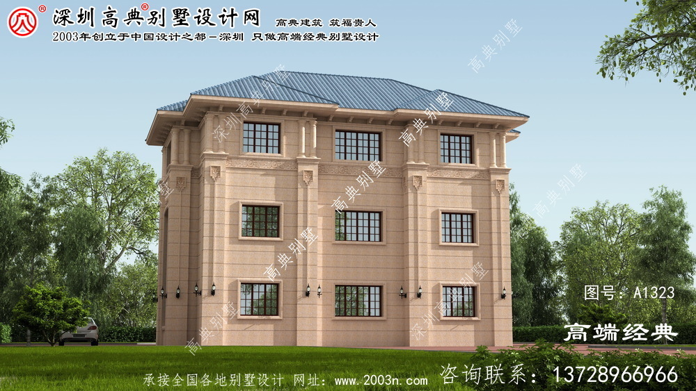 香洲区欧式石材别墅图纸