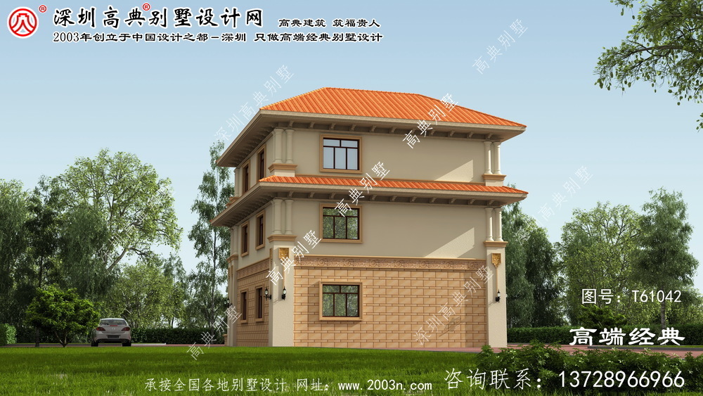 梓潼县三层别墅设计图