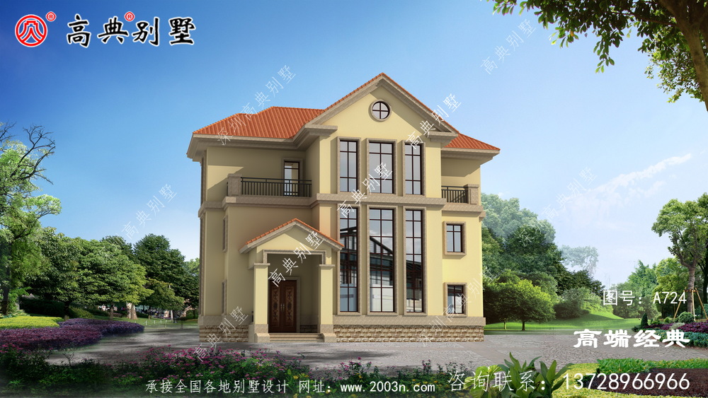 三层别墅设计效果图大全