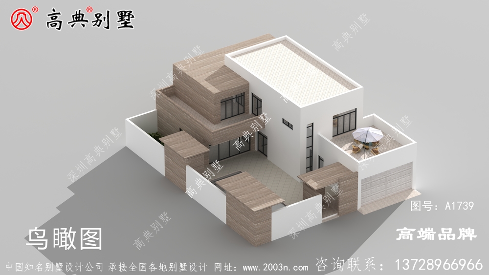 自建房外观设计图整体造型简约为主
