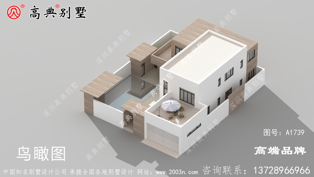自建房外观设计图整体造型简约为主