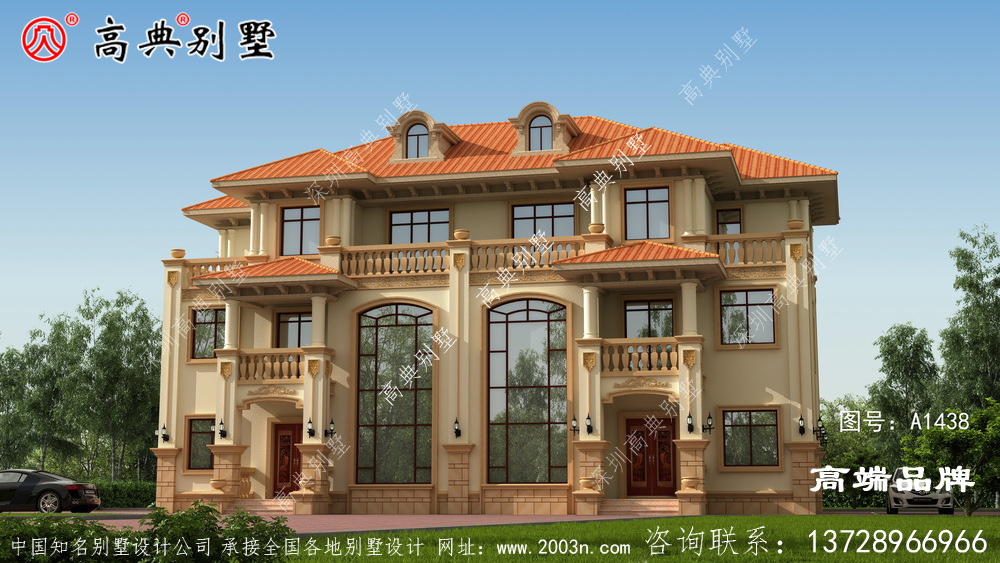 乡村新房双拼设计效果图