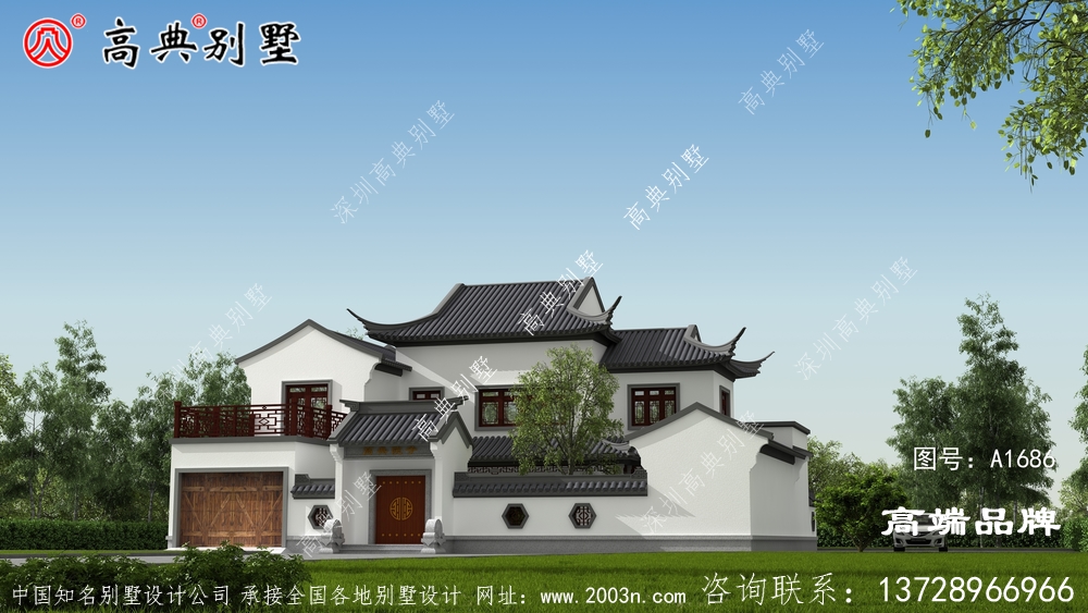 农村房屋设计效果图大气素雅的中式庭院风格