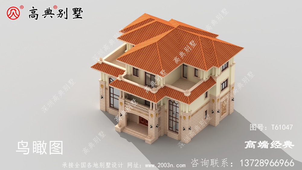 农村复式三层别墅南北通透采光十足,户型方正