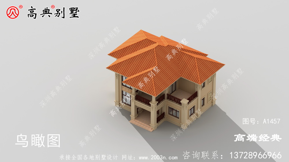简欧两层户型,最佳养老别墅