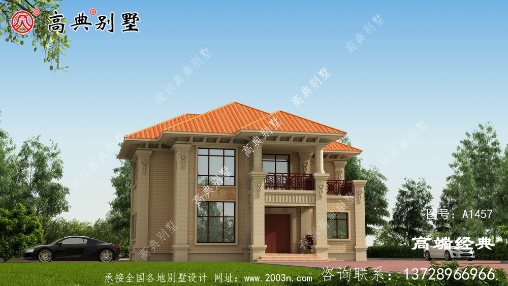 简欧两层户型,最佳养老别墅