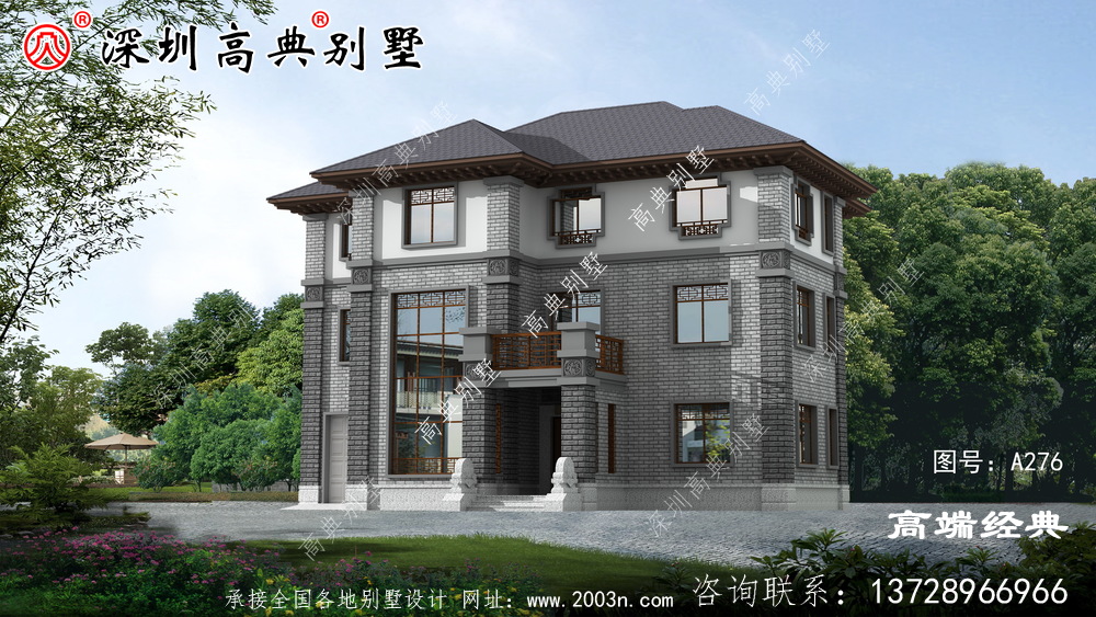 简欧自建楼房设计方案图，户型设计的很实用