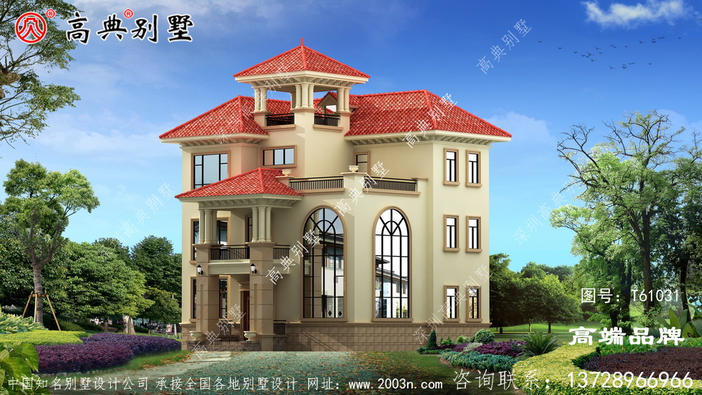 符合现代人的生活习惯布局的欧式别墅