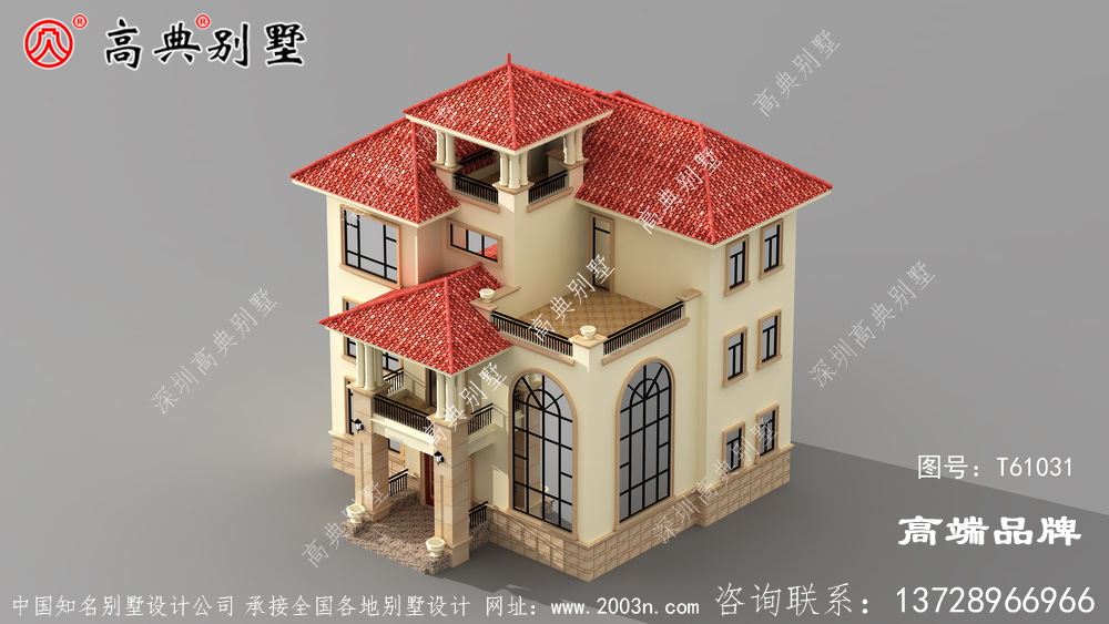 符合现代人的生活习惯布局的欧式别墅