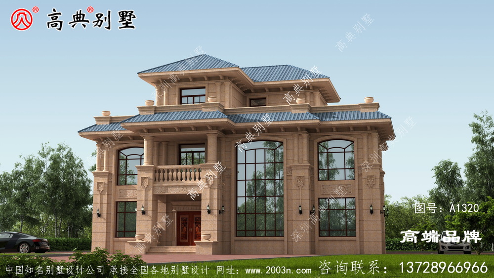屋顶有宽敞的观景露台,休闲舒适。