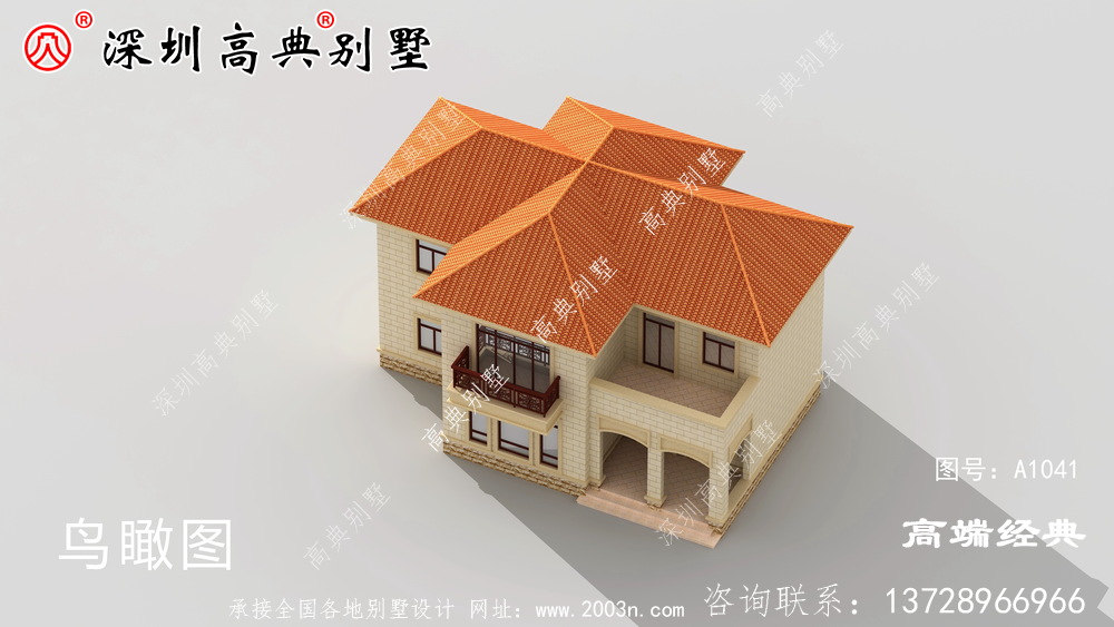 复式别墅设计图，带旋转楼梯设计，在老家盖栋来过过瘾