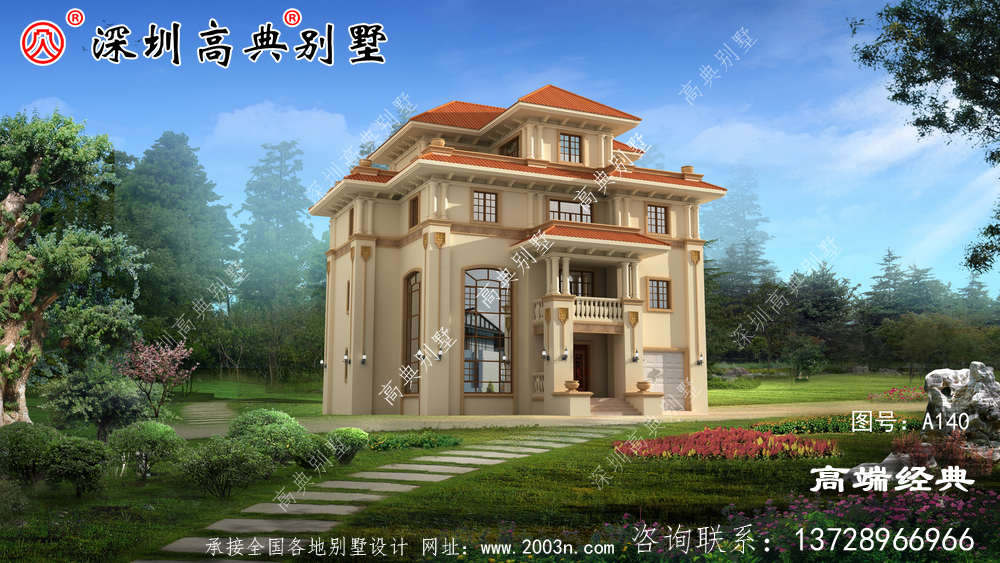 大户型四层别墅设计图，回老家建一栋，惊艳所有人