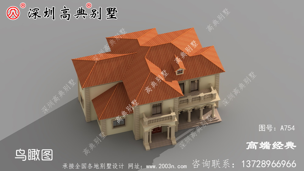 乡村二层自建房图,外观时尚布局讲究,经得起时间的考验。