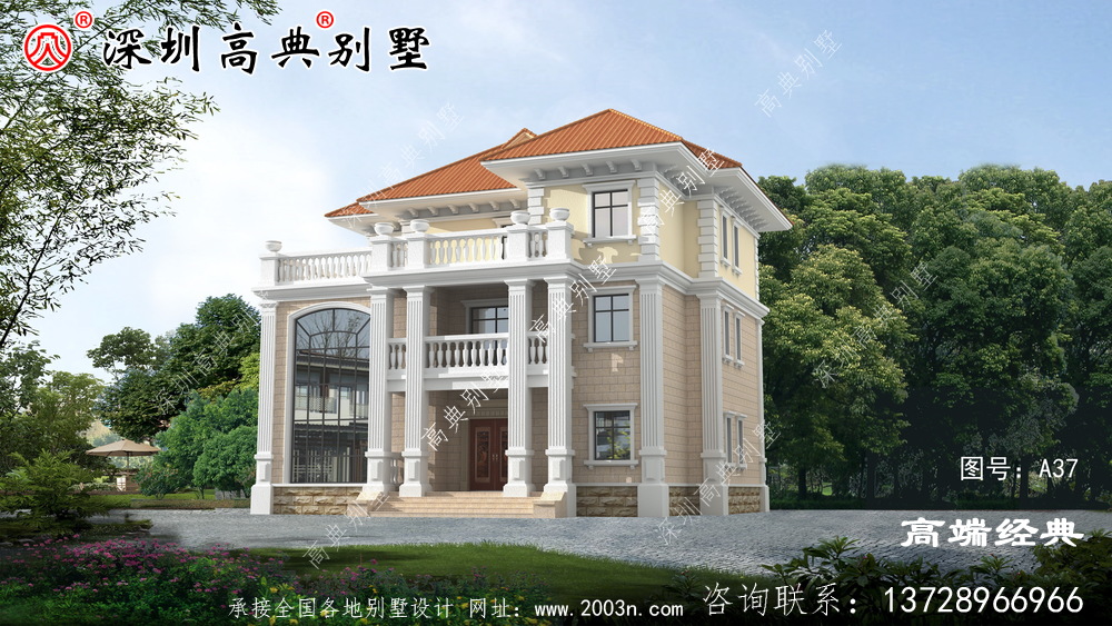 二层半带露台自建房图片,这样的房子三代不过时