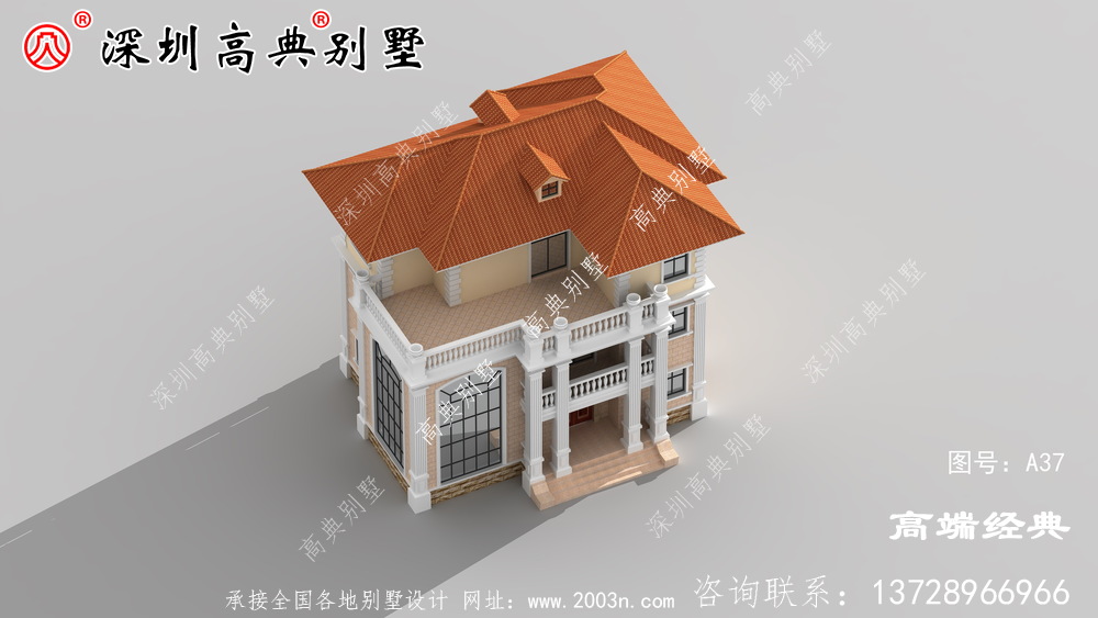 二层半带露台自建房图片,这样的房子三代不过时