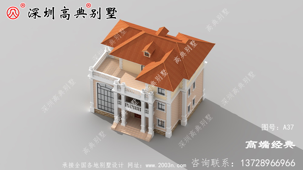 二层半带露台自建房图片,这样的房子三代不过时