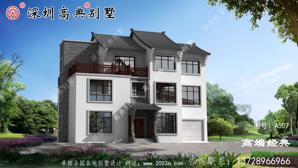 农村现在很多人建造欧式别墅,,太没新意了,有文化的人都喜欢建新中式别墅