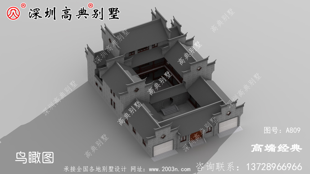 三层乡村别墅外观图,经济实用才是关键,建房不容错过。