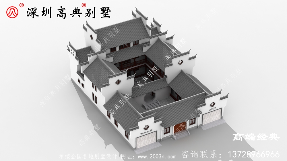 三层乡村别墅外观图,经济实用才是关键,建房不容错过。