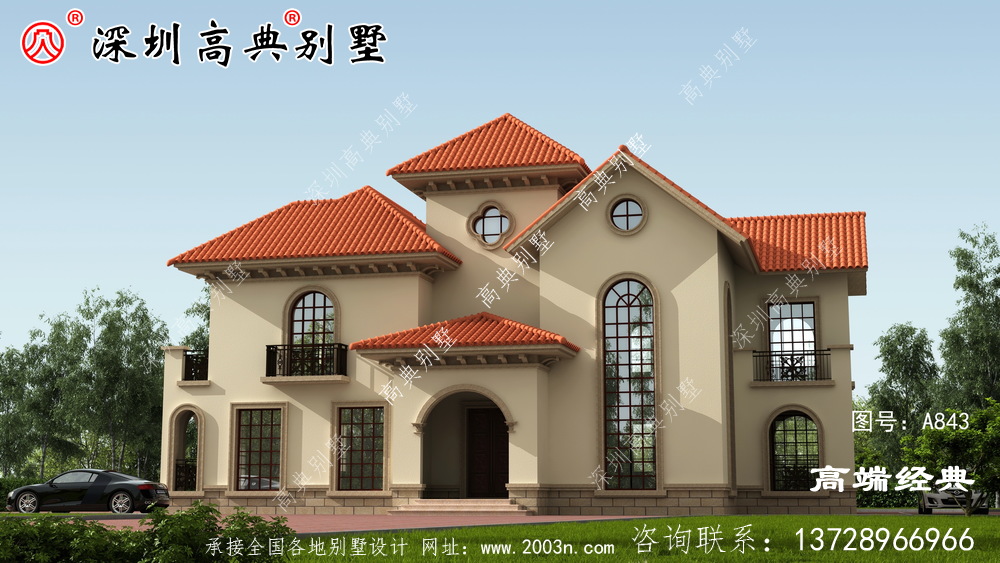 农村二层别墅,适合回老家建给爸妈居住