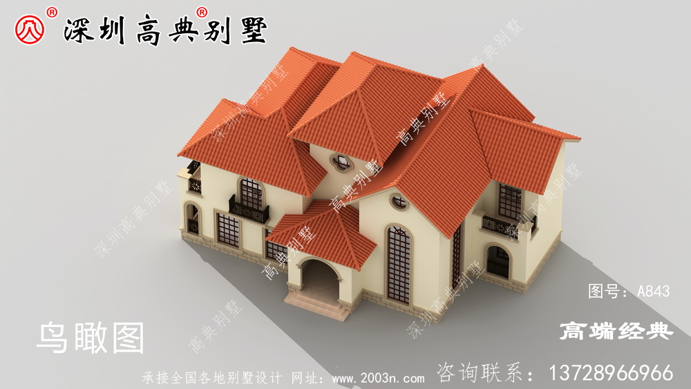 农村二层别墅,适合回老家建给爸妈居住