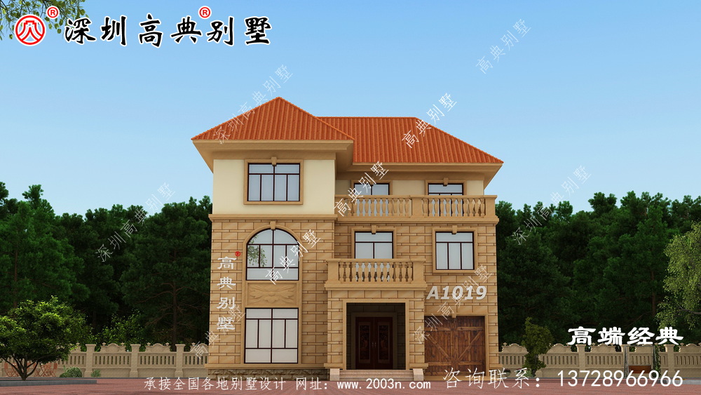 农村别墅这样建,跟城市的楼房一样好看