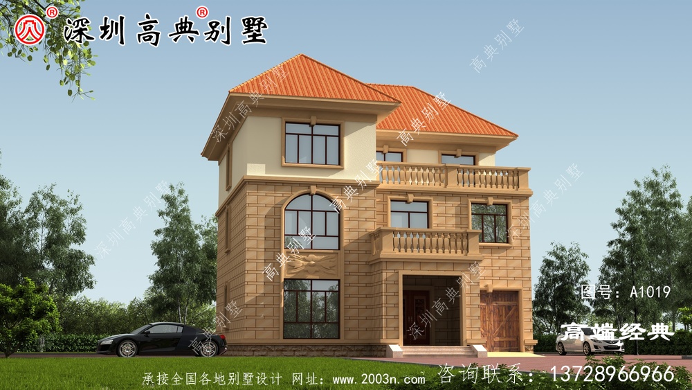 农村别墅这样建,跟城市的楼房一样好看