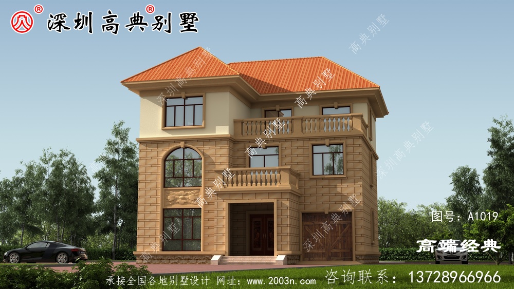 农村别墅这样建,跟城市的楼房一样好看