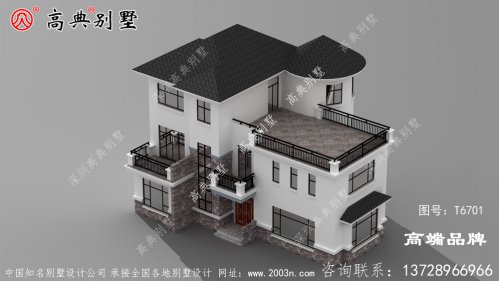 平顶配斜顶设计外观不会单调，反而更具美感