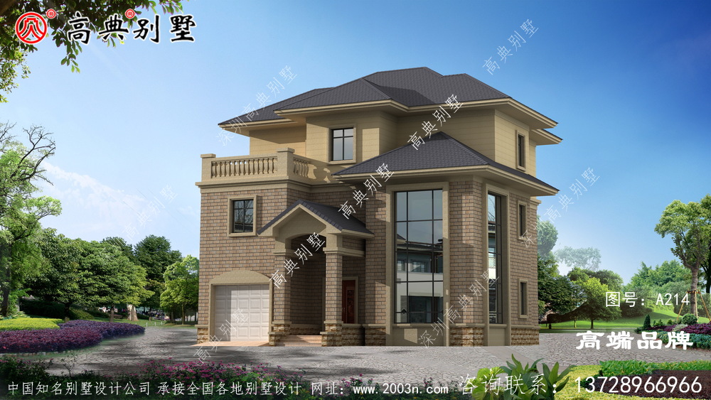 该别墅色彩鲜明南北通透采光优良，空间利用率高