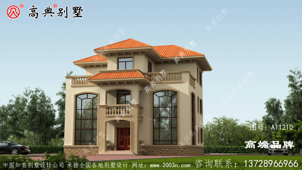 三层露台可供观景、晾晒、品午茶，是休闲的好地方