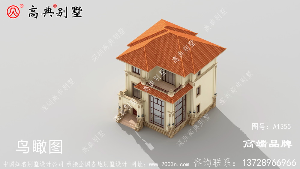简单大气屋顶采用的坡屋顶设计层次感十足
