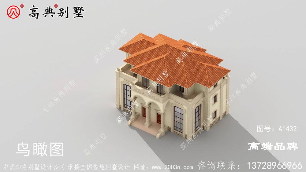 复式双拼欧式别墅,最适合农村兄弟俩的自营住宅