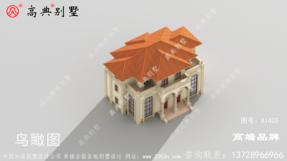 复式双拼欧式别墅,最适合农村兄弟俩的自营住宅